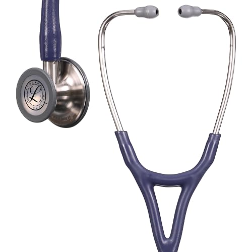 3M Littmann Cardiology IV Diagnostic Stethoscope, 6187C, More Than 2X as Loud, Weighs Less, 27" Midnight Blue Satin-Finish Tube for Added Comfort, Flexibility and Cleanability