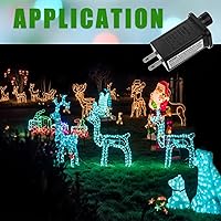 Vista 5 de Controlador LED de repuesto para transformador de 12 V, 6 W, clase 2, con 8 modos de suministro para cadena de luces de Navidad, decoraciones