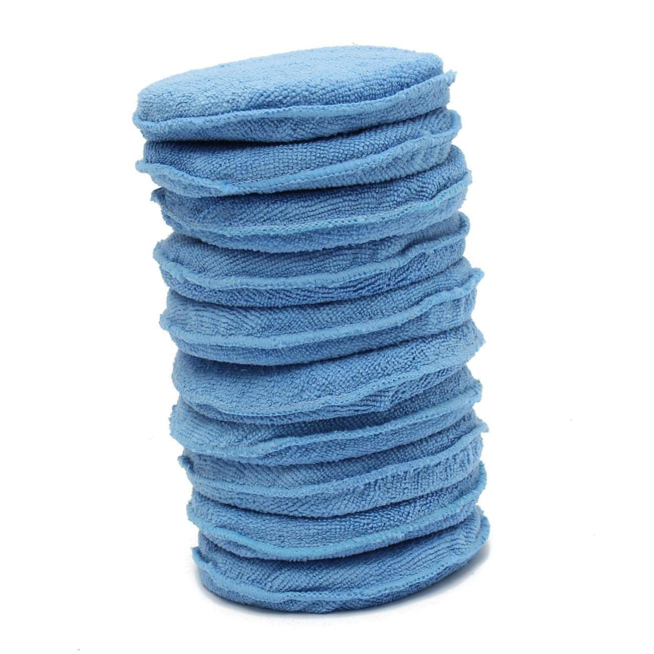 Mikinona 30stücke Teiliges Auto Waxing Polish Schwämme Blau Langlebige Polierpads Für Fahrzeugpflege Geeignet Für Wachs Politur Und Detailreinigung