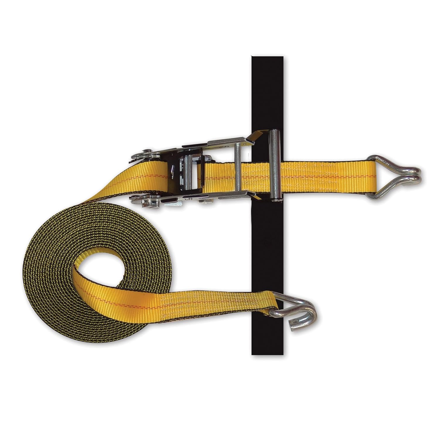 JHook Strap 2"x27' Expandable Ratchet with Hook & Loop Storage