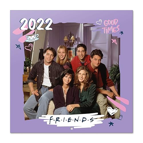 Official Friends 2022 Wall Calendar, 2022 Calendar, 12" x 12" Square Wall Calendar 2022 (Free Poster Included), Family Calendar 2022, Friends Calendar 2022, Girls Calendar - Secret Santa Gift