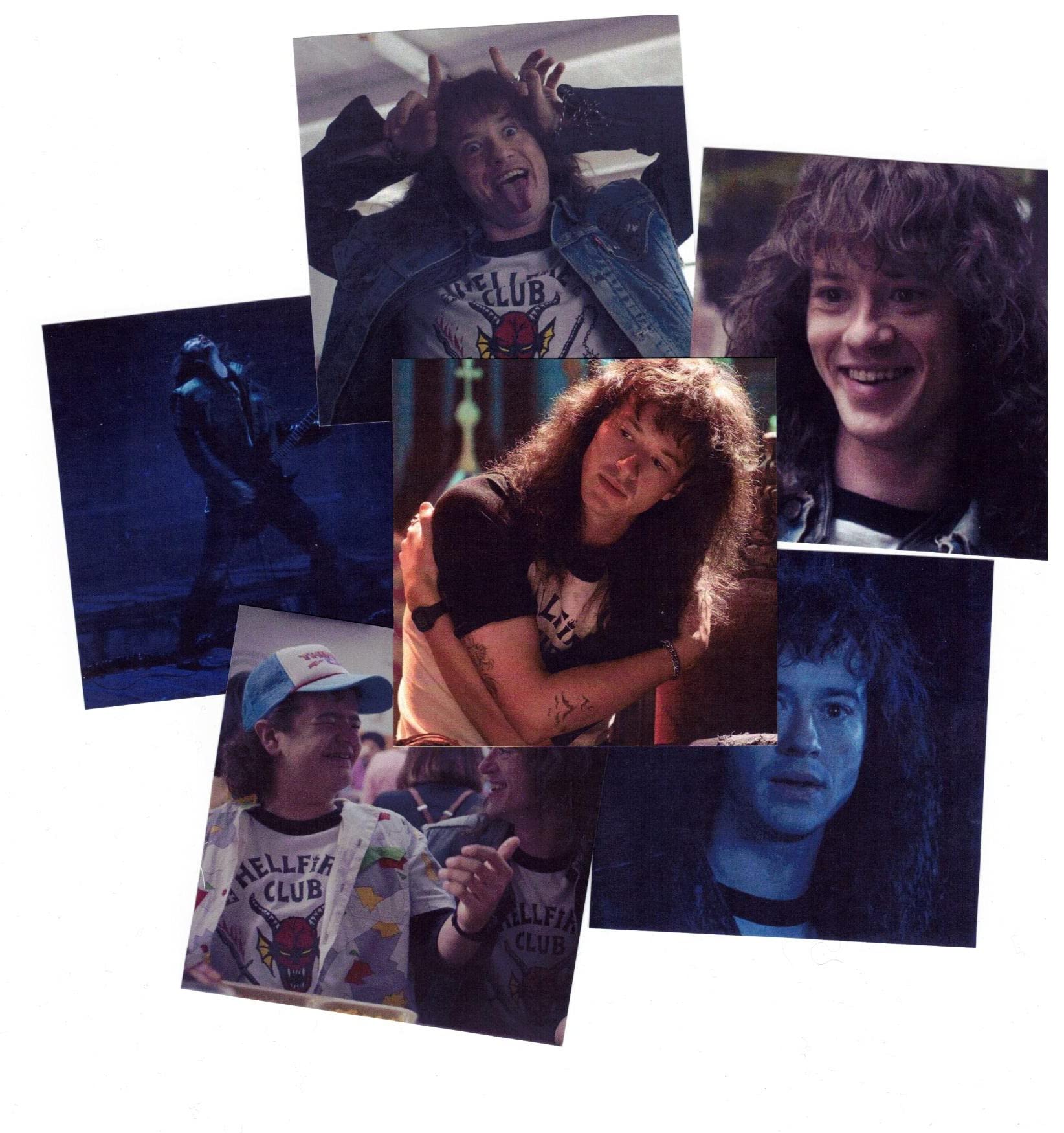 Eddie | Munson 6 or 8 PCS Sticker Set | 3x3 or 2x2 Square Borderless Stickers