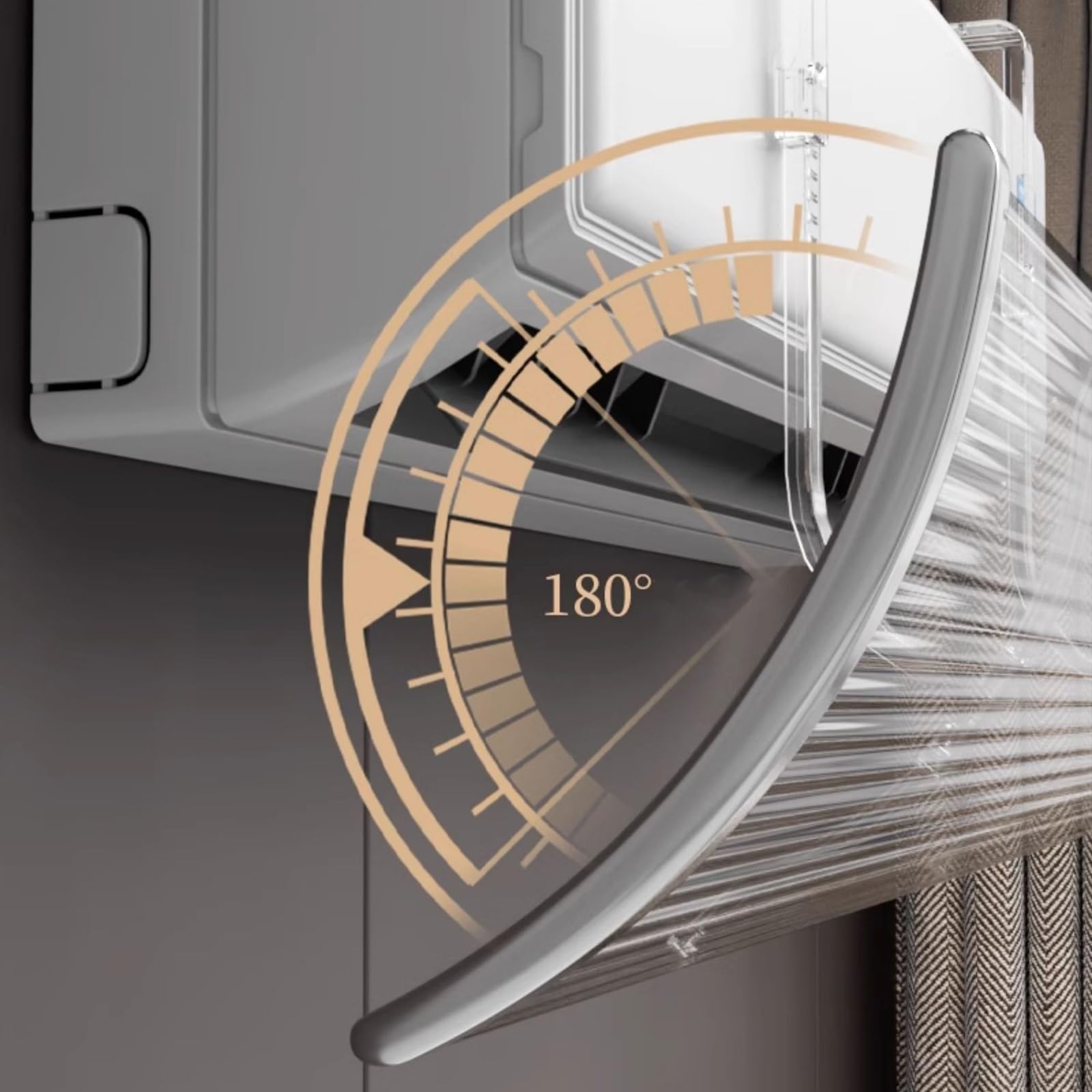 Deflector de aire acondicionado ajustable, deflectores antiviento para soplado directo, guía de viento para una mejor circulación del aire, para comodidad en verano e invierno.