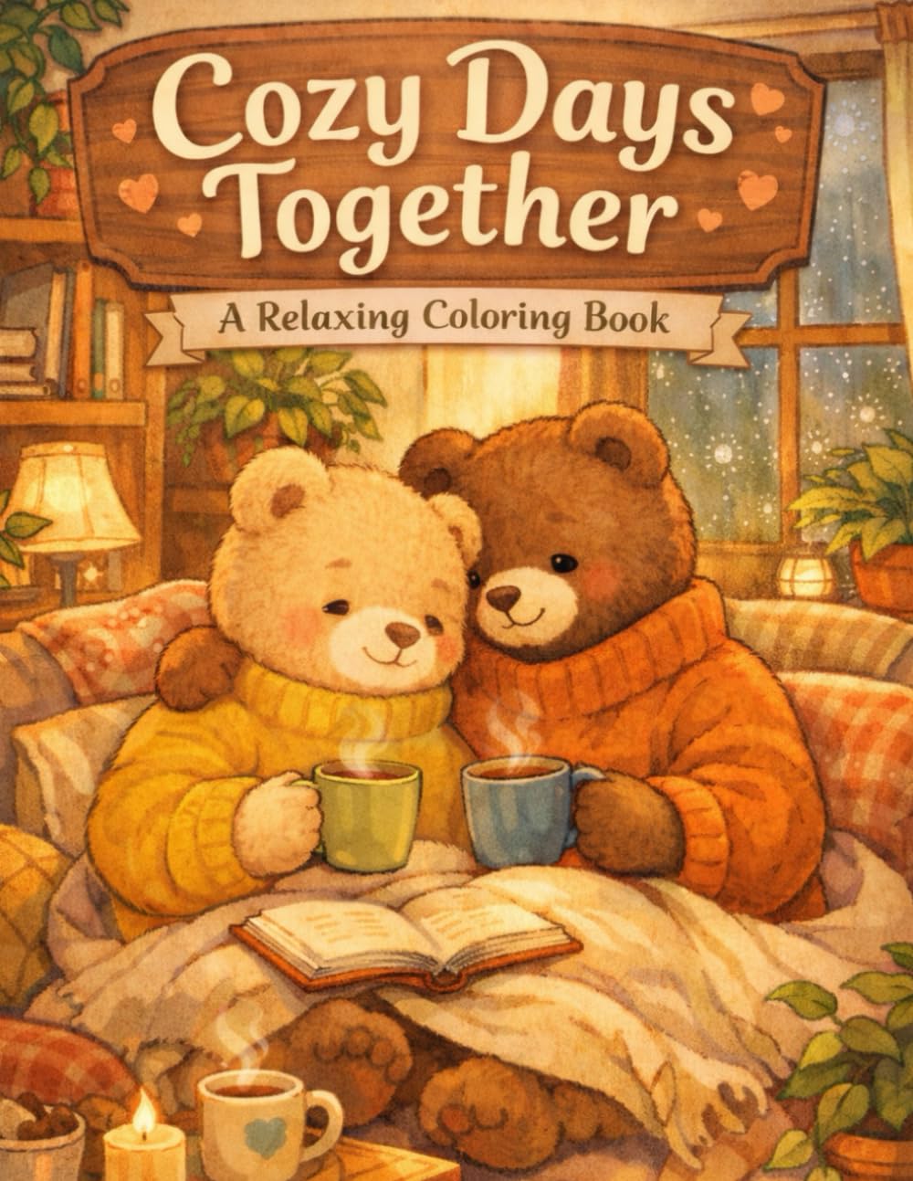 Cozy Days Together: A Relaxing Coloring Book