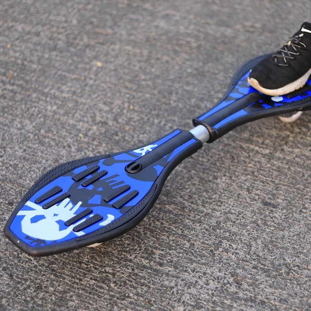 BABA FAB Wave Board, Skate Board 31 x 8 Inch with Carry Bag LED Flash Colourful Lights on Wheels Multi