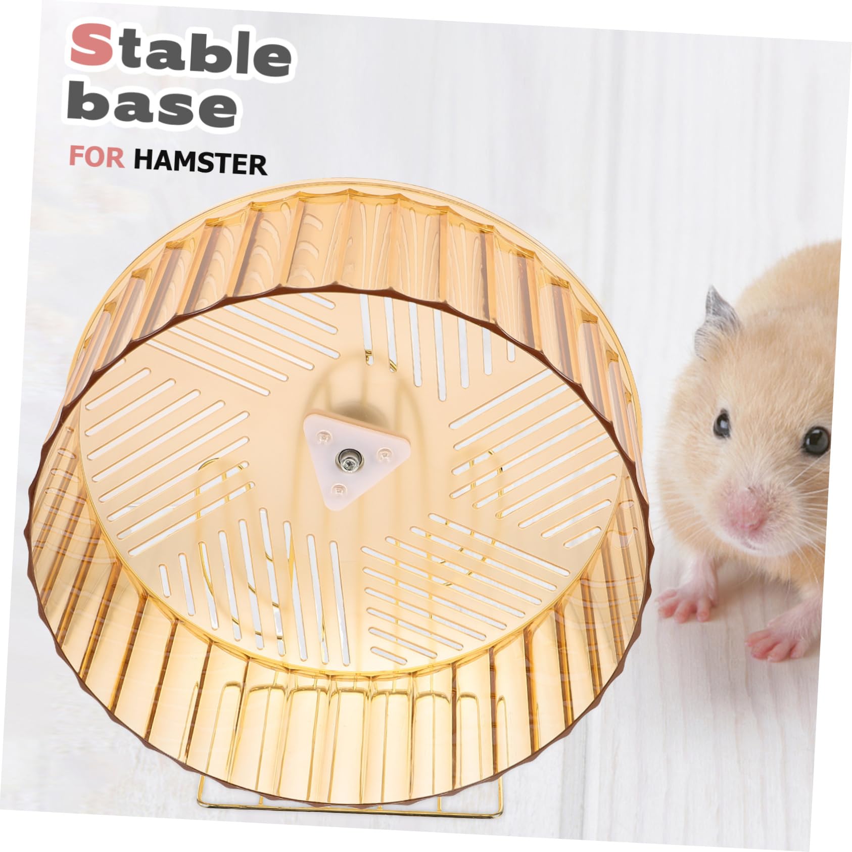 Roue d'exercice pour Chinchilla Silencieuse Base Stable pour Hérisson et Petits Animaux Cage