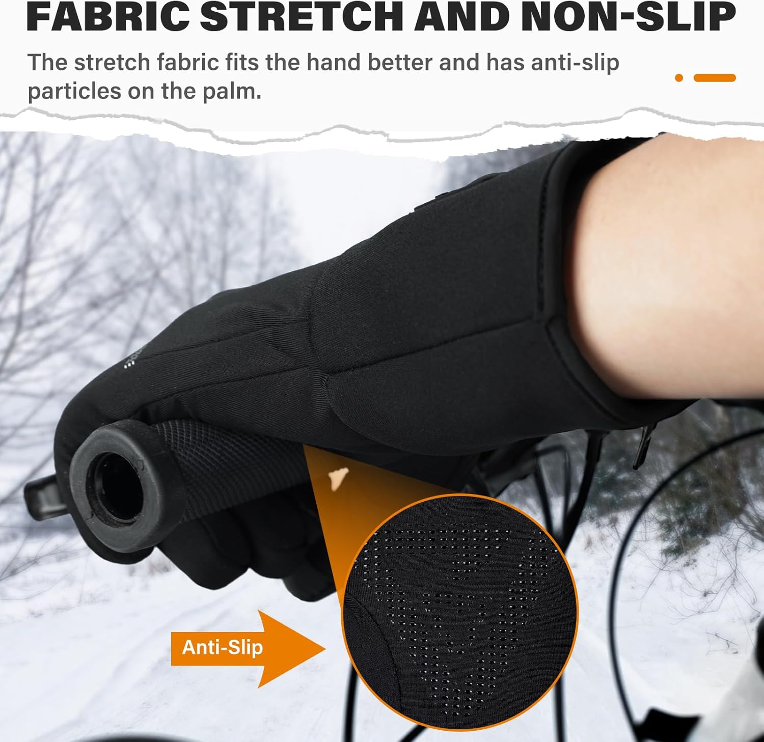 V.Step Heated Gloves for Men Women Rechargeable, Winter Gloves Electric Heated Glove Liners for Work, Skiing, Cycling - Image 3