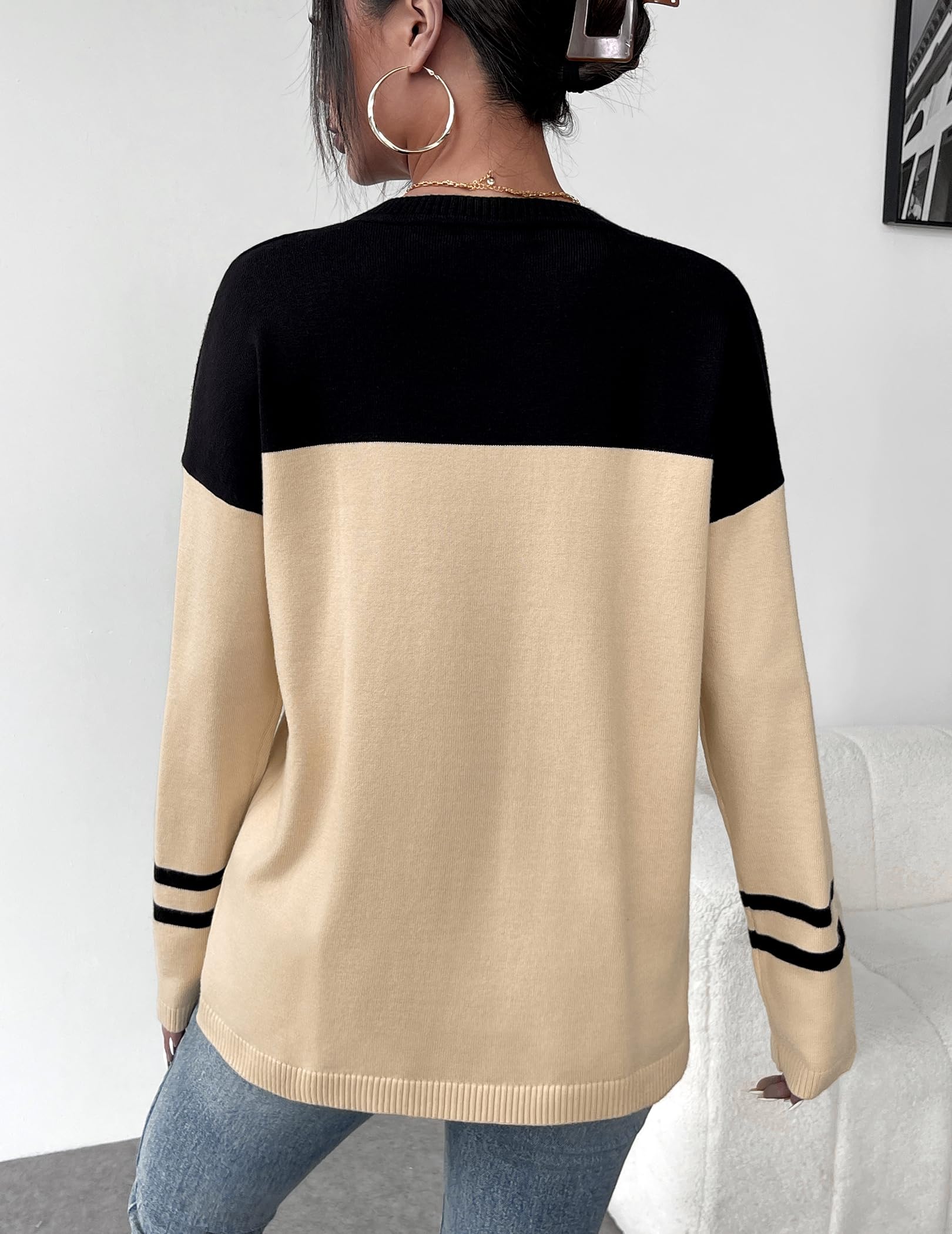 Zeagoo Maglioni per le donne Abiti autunnali Trendy 2025 Camicie a maniche lunghe Bussiness Casual Knit Pullover Maglione Top
