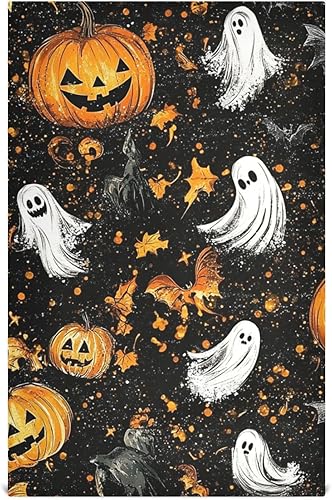 Retro Vintage Halloween Halloween Decorations Kitchen Hand Towels Cotton Washing Microfiber Kitchen Towels Country Dishcloth Martillo para cocina