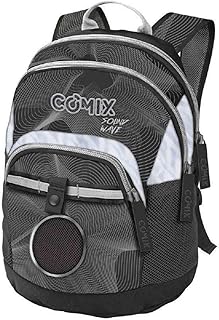 Zaino Organizzato Grigio Sound Wave Comix