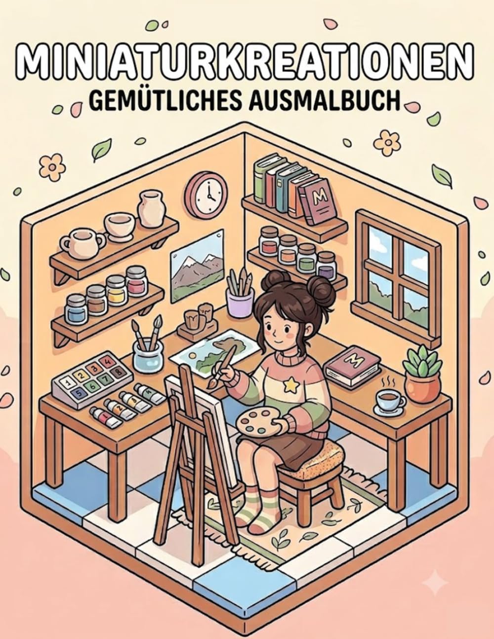 Miniaturkreationen – Süße kleine Wunderwelten zum Ausmalen |Gemütliches Malbuch für Kinder und Erwachsene voller Fantasie und Entspannung: Liebevolle ... für Ruhe, Achtsamkeit und süß