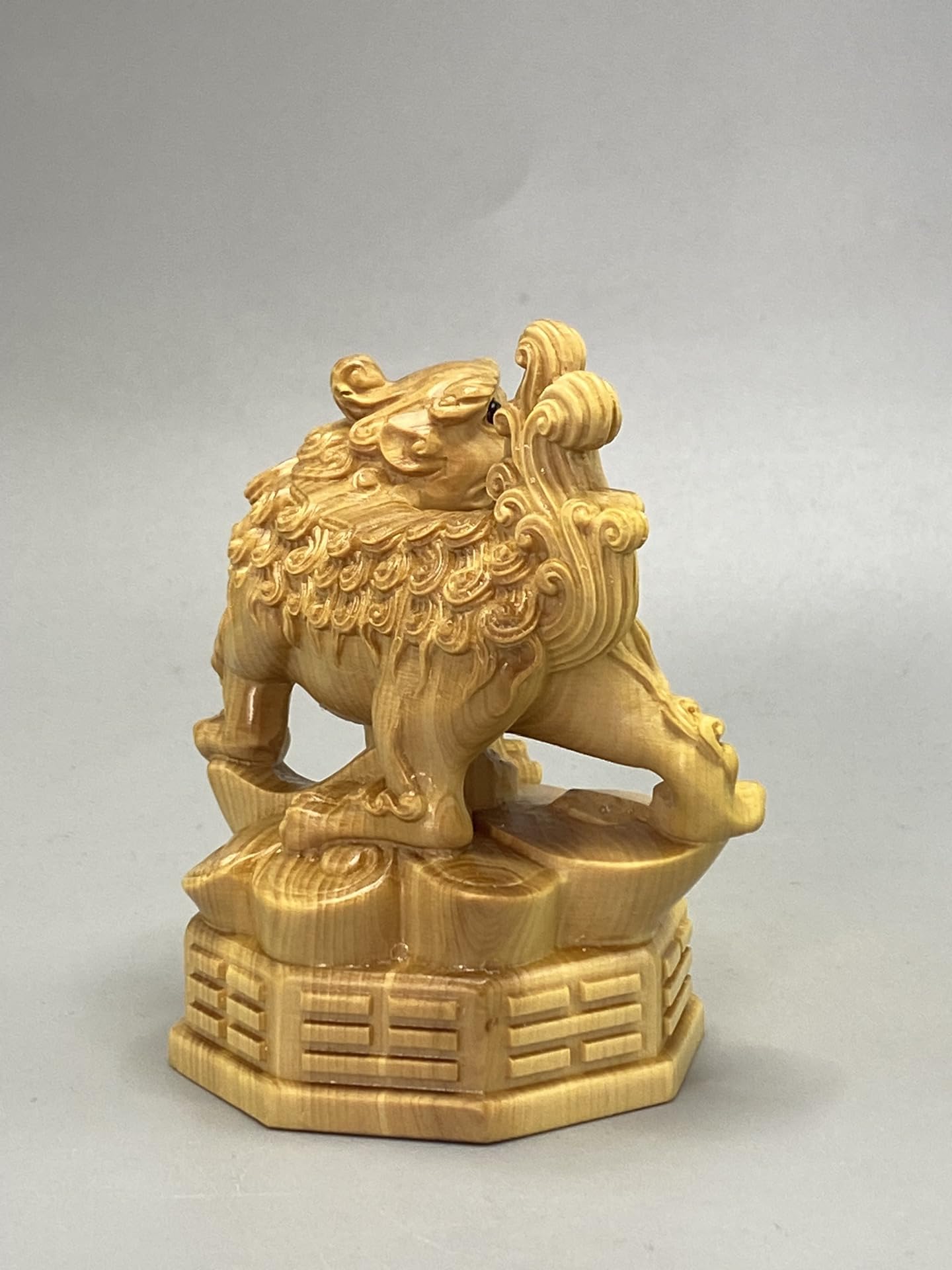 Amazon.co.jp: 白虎 風水 四神獣 青龍 朱雀 玄武 置物 大サイズ ツゲの