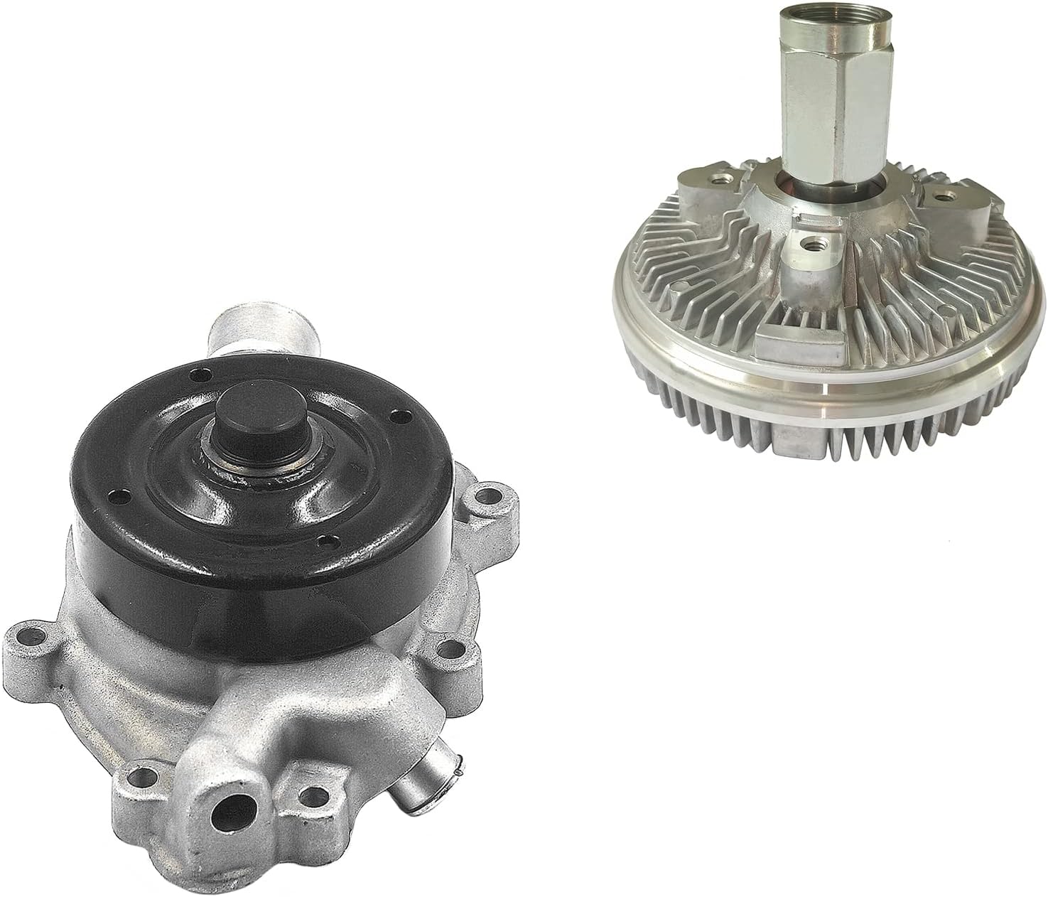 1077 Water Pump & Fan Clutch Assembly for Dodge 2002-2003 Ram 1500 5.9L (2003 for Auto Trans)