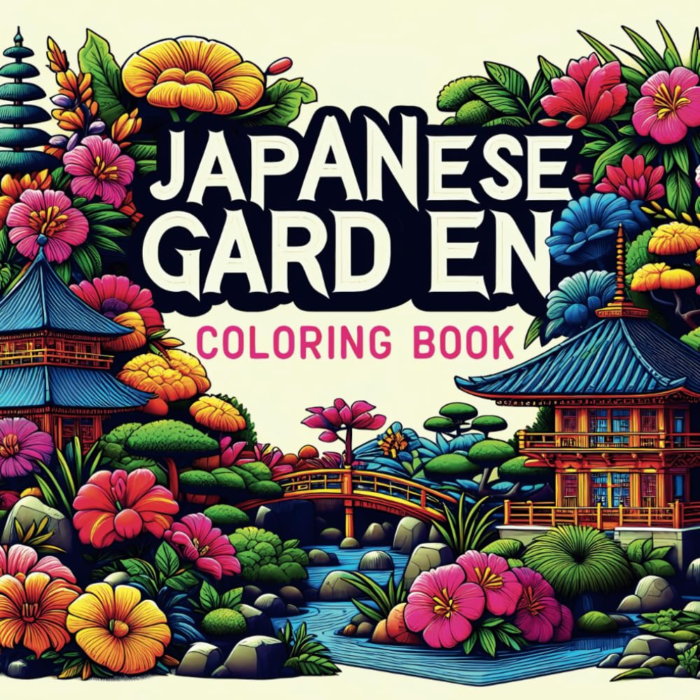 Japanese Garden Coloring Book