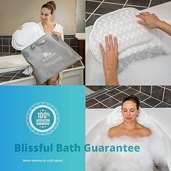 Amazon.com: Bath Pillow for Tub, Luxury Bathtub Pillow Head