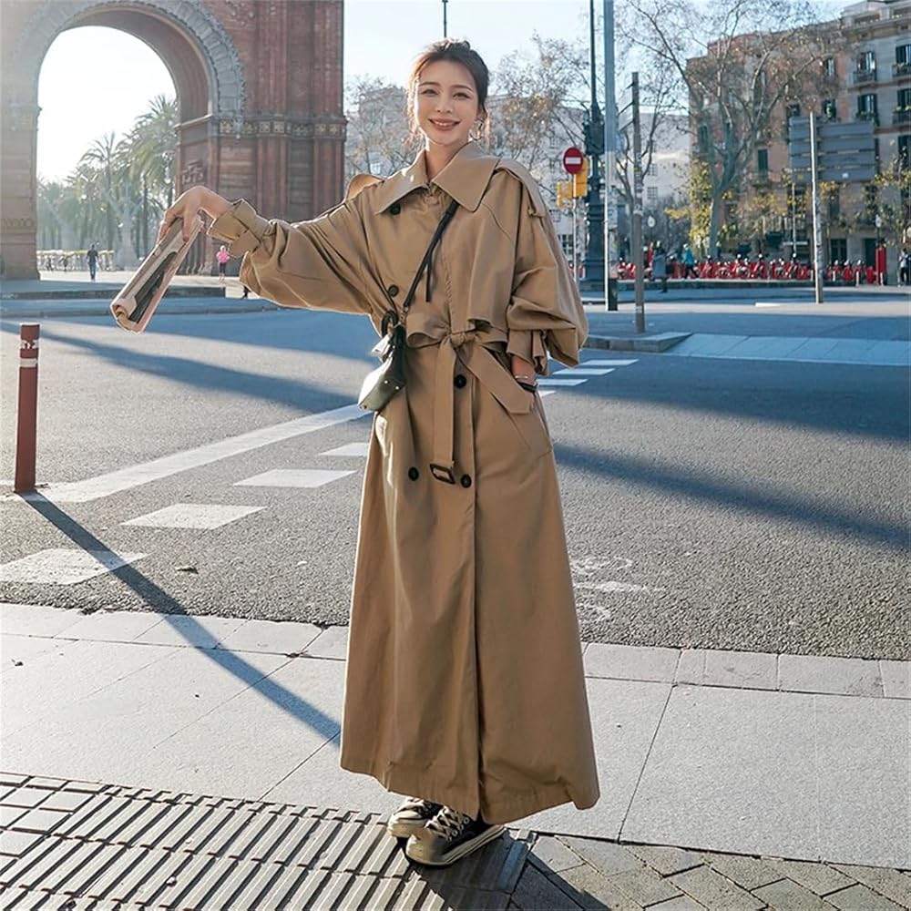 ジャケット・アウター LONG TRENCH COAT/Hype Amazon.com: Women's Style Loose Oversized X-Long Trench Coat