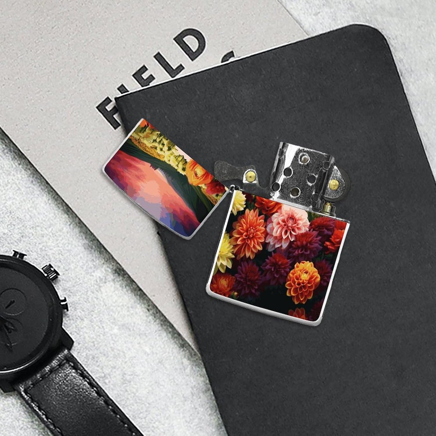 Beautiful Colorful Flowers Lighter Case Cover Lighter Shell