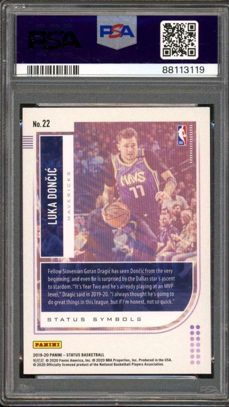 Luka Doncic Card 2019-20 Panini Status Status Symbols #22 PSA 10 - Unsigned Basketball Cards