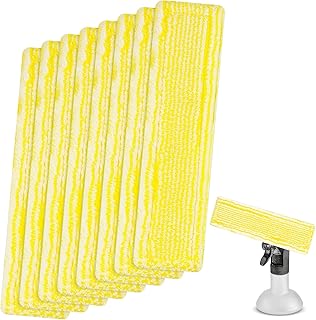 FenstersaugerÓ 8 Pcs Almohadillas de Limpieza Compatible con Kärcher Cabezales para Limpiacristales Kärcher, Almohadillas de Microfibra para WV2 WV5 WV6 Plus Premium