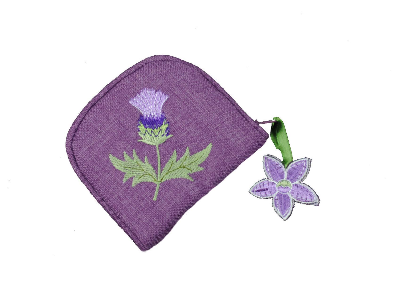 Justina Claire Jewellery Purse in a Glencoe Thistle Design.