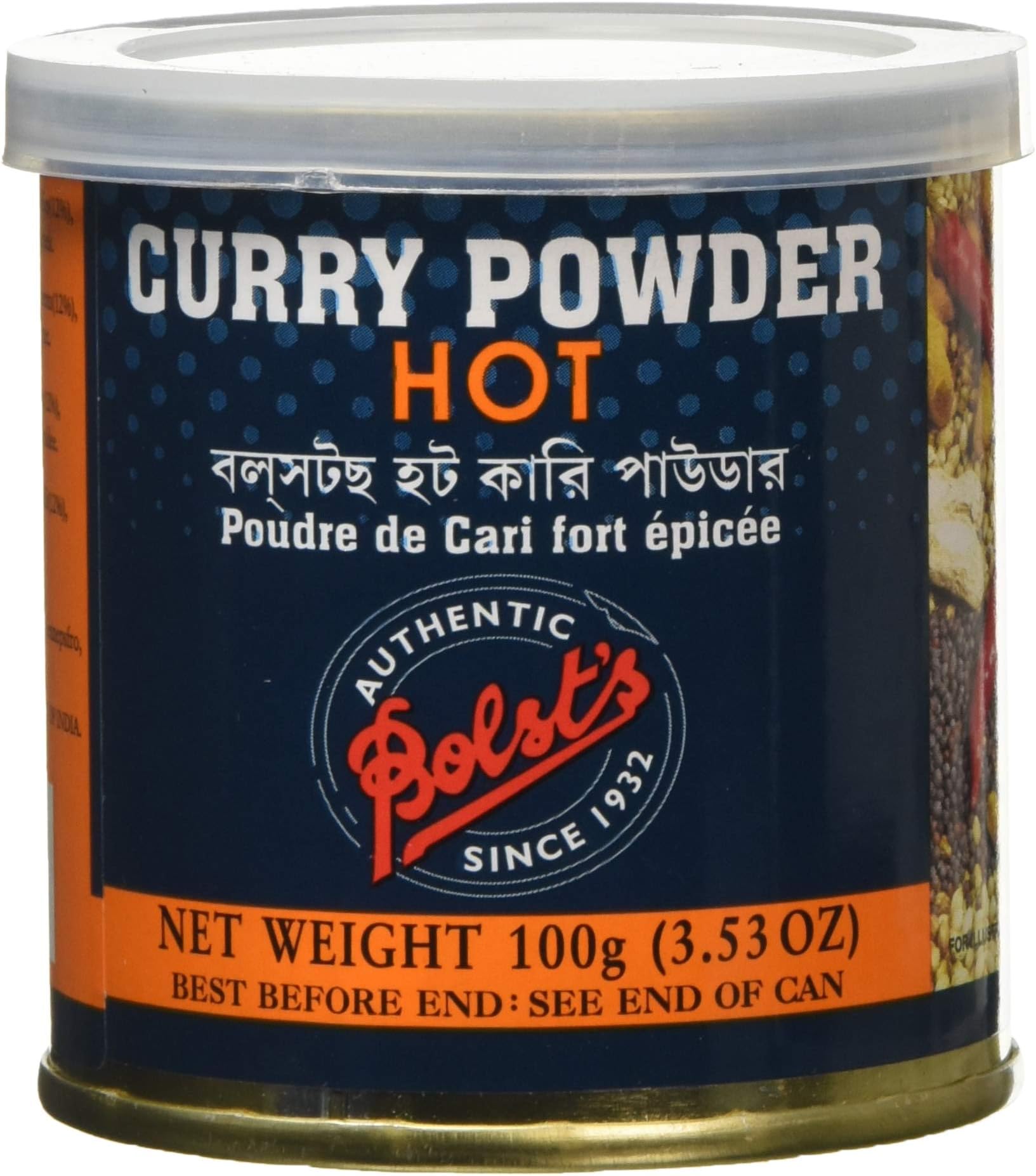 Bolst's Curry Powder Hot 3.5oz