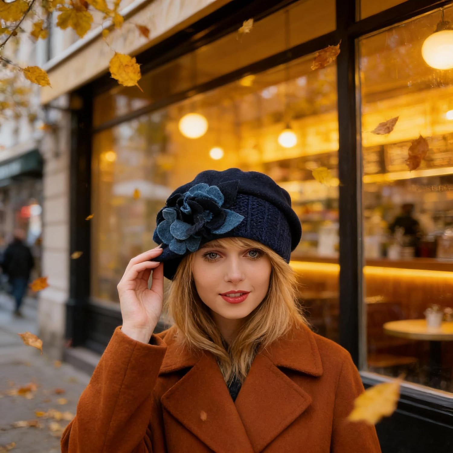 Ruphedy Womens Wool Berets French Beret Beanie Winter Hats Hy022 - Image 5