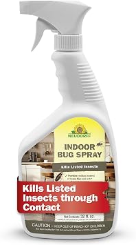 Neudorff Indoor Bug Spray, Kills Listed Insects Through Contact, Spray Surfaces Where Listed Ants Crawl, Provides Residual Control of House Flies & Sow Bugs for 14 Days on Non-Porous Surfaces