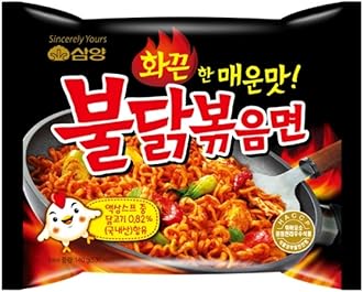 Samyang Buldak Chicken Stir Fried Ramen Korean Ramen (Original, 5 Pack)