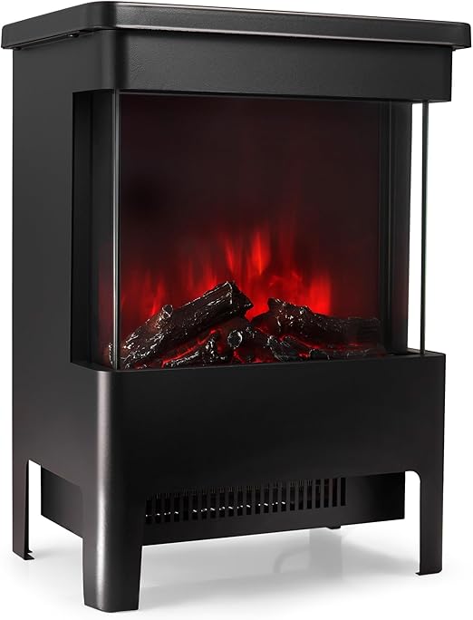 VonHaus Electric Stove Heater 1900W Electric Fireplace Indoor Log