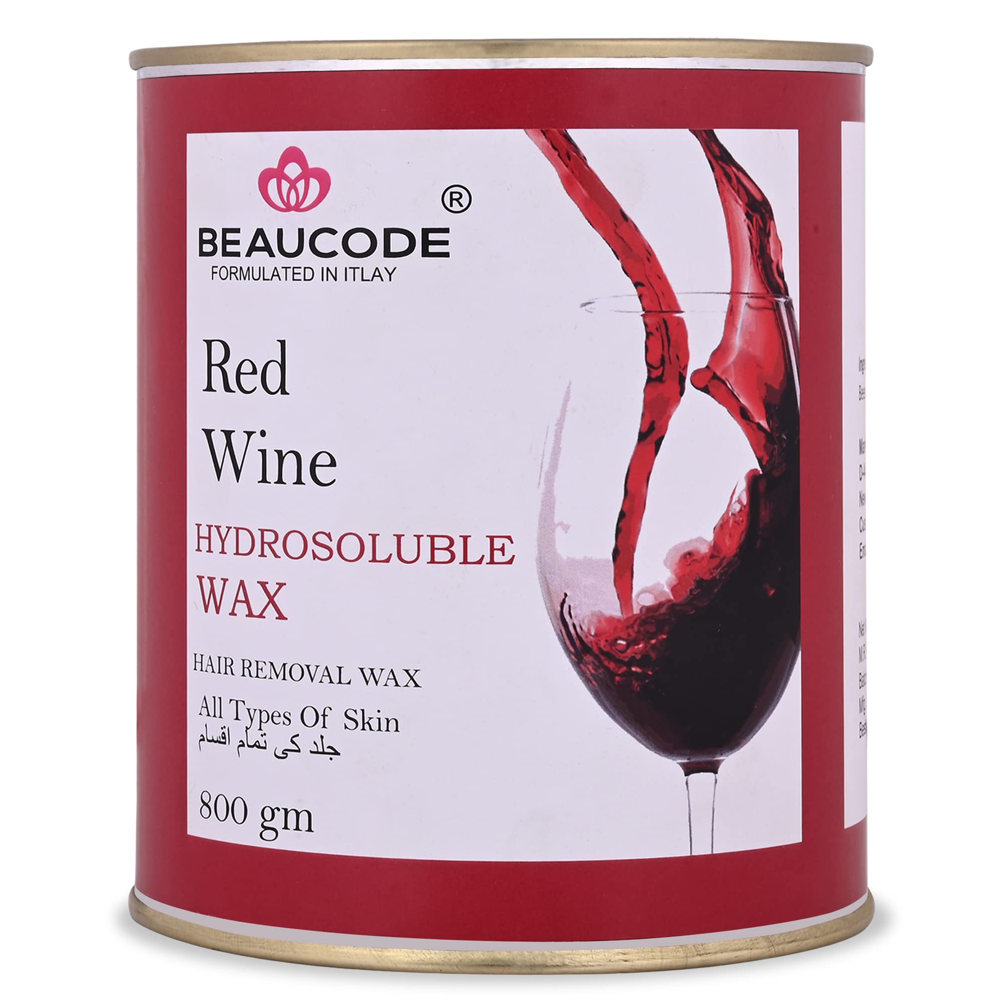Beaucode RED WINE hydro soluble wax For Face, Upper Lips, Arms, Legs, Bikini Line, Underarms, Finger and Full Body 800 GM - Pack Of 1-image-35