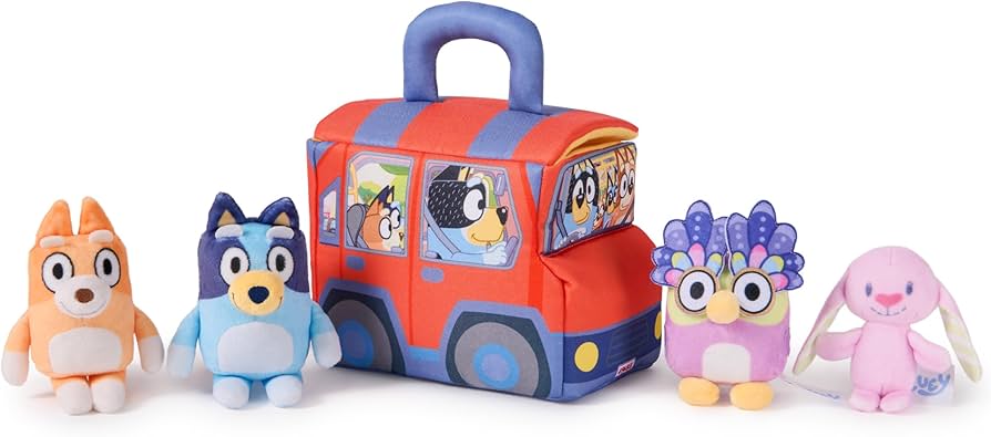 日本未発売GUND Bluey 公式 5ピース ぬいぐるみプレイセット 知育玩具 Amazon.com: GUND Bluey 5-Piece Plush Playset, Official Bluey