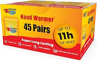 Sponsored Ad - Hand Warmers (45 Pairs) - Up to 11 Hours of Heat, Super Long Lasting - Safe, Easy, All Natural - Air Activa...
