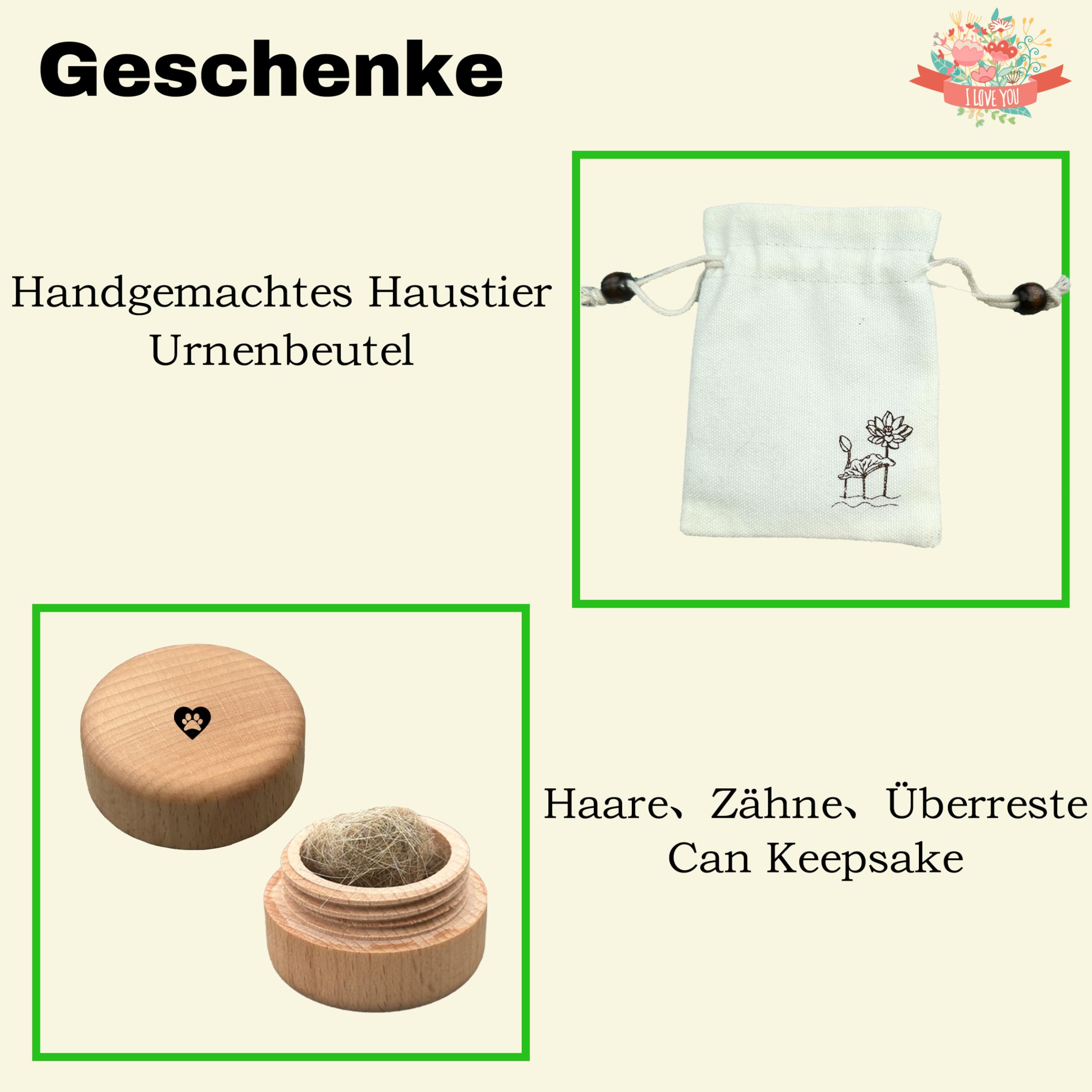 Generisch Hundeurne, ≤10kg Haustierurnen für Hunde, Haustiereinäscherung, Hundeurnen für Asche, Urnen für Hundeasche (Schwarz, Klein Geeignete Asche ≤10kg (Keine Knochen) SH