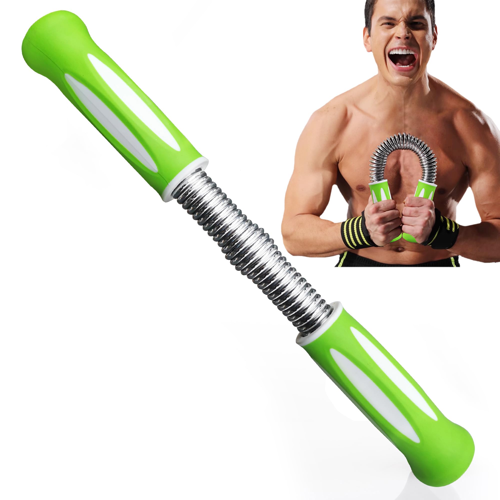 Sponsored Ad - Mini Twister Arm Trainer, Short Chest Bar, Chest Exerciser for Men and Women, Chest Workout Equipment of 66lbs, Strength Training Equipment