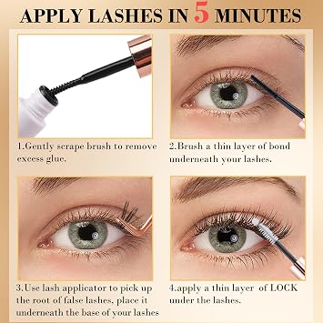 Cluster Eyelash Extensions 165 PCS Cluster Lashes Wispy DIY Individual Lashes Cluster Super Thin Band Eyelash Clusters Soft Mink False Eyelashes Mixed Tray(C-8-16mix)