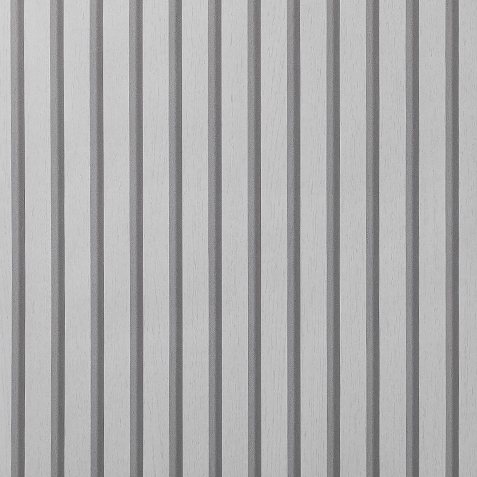 Anttyscar Light Grey 3D Effect Wood Slats Wallpaper Natural Wood Grating Panel Wallpaper Feature Wall for Hallway Stairs Lounge Hall Adults Kids Bedroom Living Room โ image 1