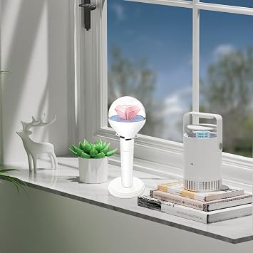 Light Stick Stand Holder Compatible with Official Light Sticks, 4 Piece Set for Stray Kids 5.5-1.9, 2 Black and 2 White Light Stick Holders, Perfect for Kpop Fans and Collectors