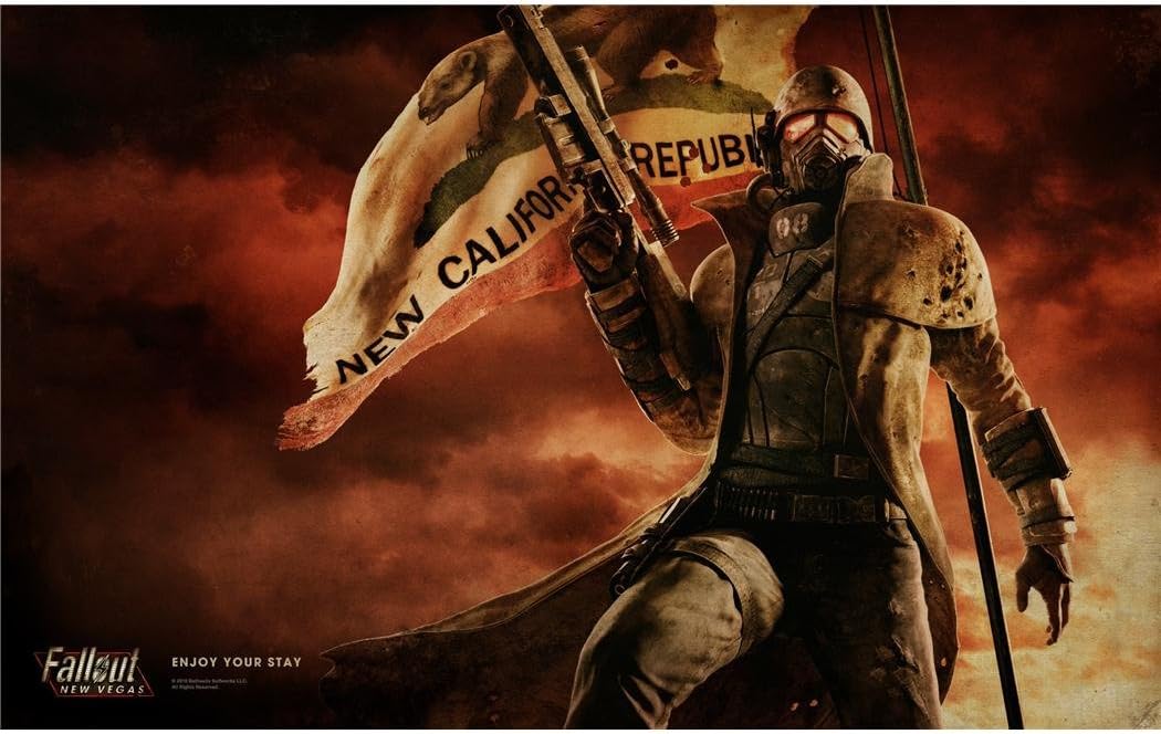 Amazon Com Fallout New Vegas Poster On Silk 96cm X 60cm 38inch X 24inch 275c50 Posters Prints