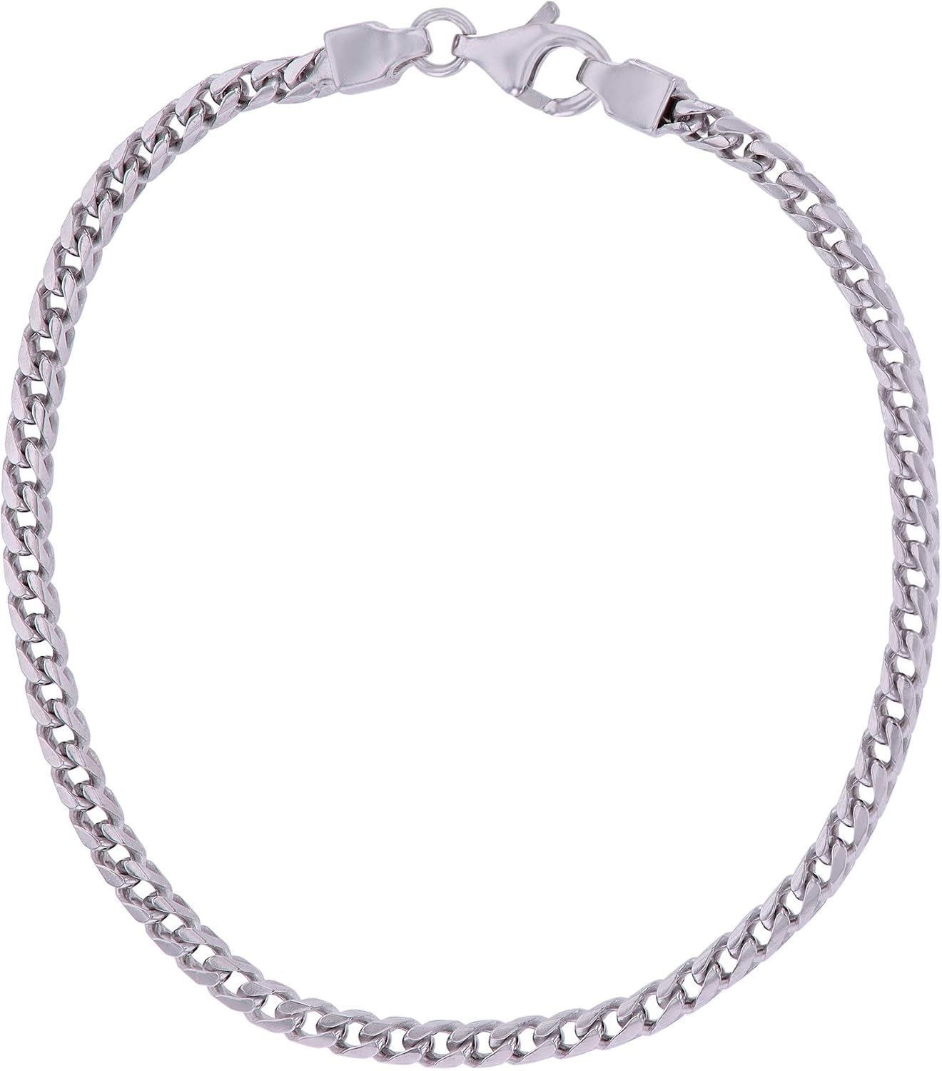 14K Gold or Rhodium Plated Sterling Silver Franco Chain For Men | 1mm-7mm Thick | Solid 925 Franco Italian Necklaces For Men