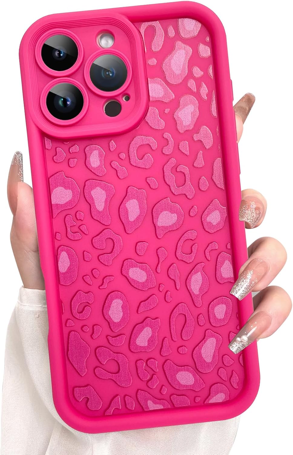 KANGHAR Case for iPhone 16 Pro Max Leopard Printed Pattern