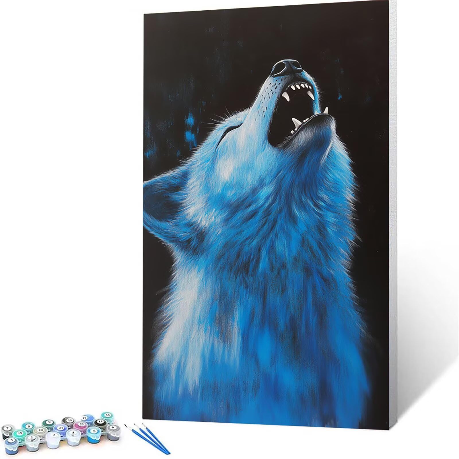 Amazon.com: Wolf Paint by Numbers kit for Adults, Color by Numbers