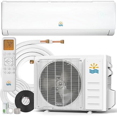 Mini Split Air Conditioner - 17000 BTU Ductless Mini Split Ac/Heating System, 230V 17 SEER2, Precharged Inverter Split AC Unit with Heat Pump System, 1200 Sq. Ft, R32 with Installation Kit