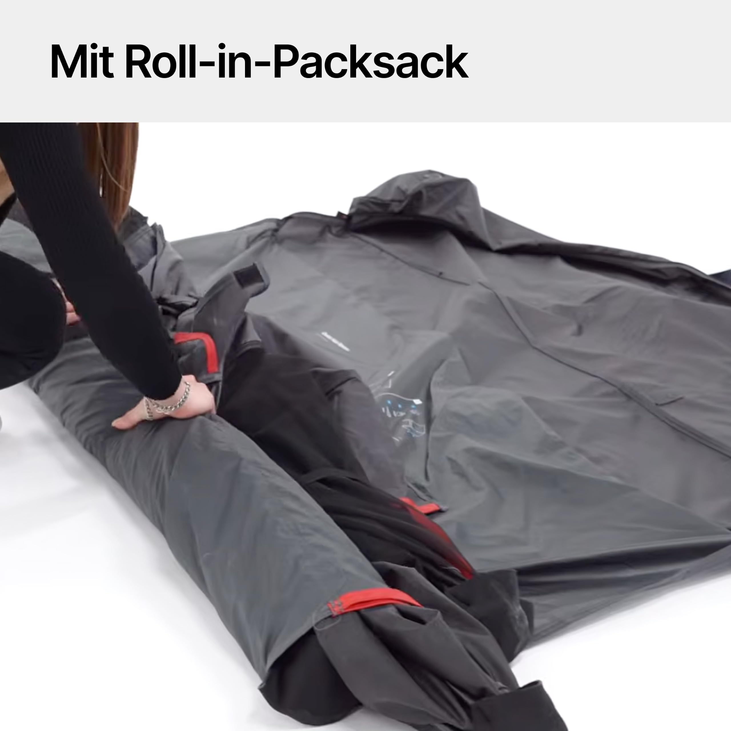 qeedo Quick Hub Square Faltbarer Pop Up Pavillon 2x2m mit Schnellaufbau & UV-Schutz - wasserabweisender Camping Pavillon mit Sturmleinen & robusten Stahlheringen