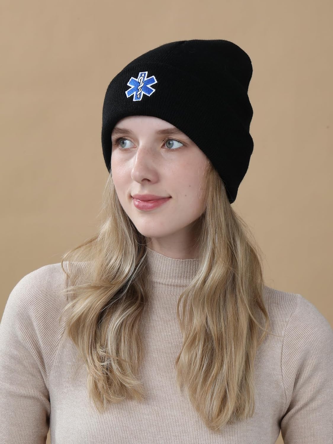 EMT Beanie Hat for Men Women EMTs Gifts Paramedic Gifts for Emergency Medical Technician Funny Stuff - Image 6