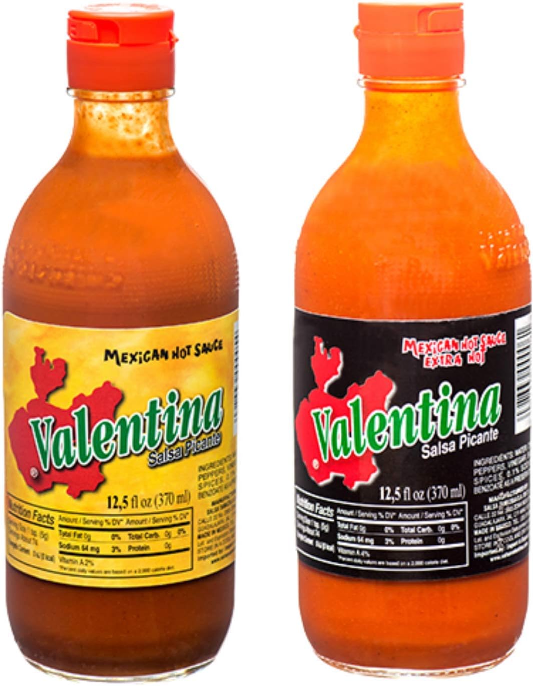 Amazon.com : Valentina Hot Sauce - Extra Hot Black Label and Original