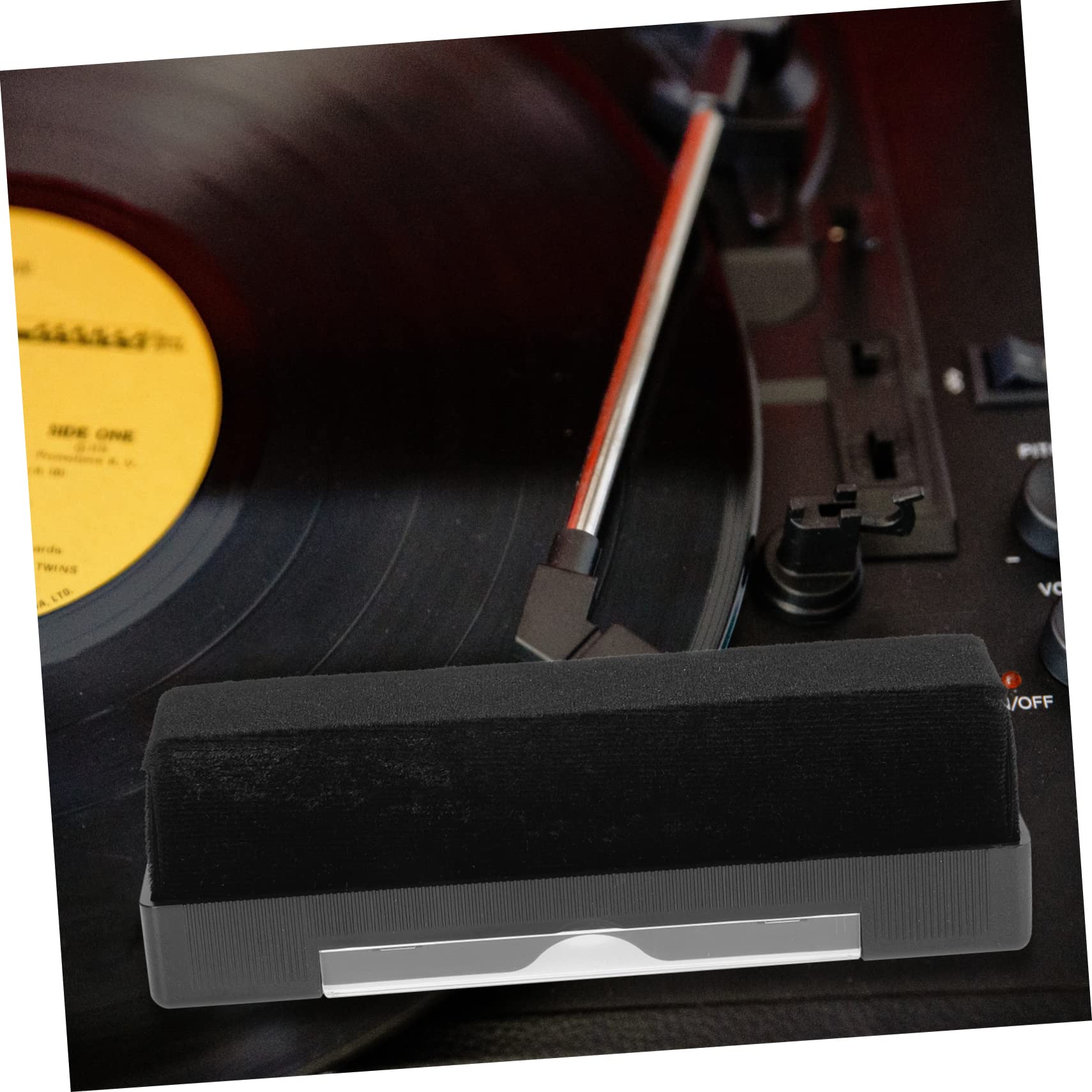 PartyKindom 4ensembles Brosse De Nettoyage Vinyle Antistatique Kit Pratique pour Phonographe Accessoire De Nettoyage pour Disques Vinyles Poussière