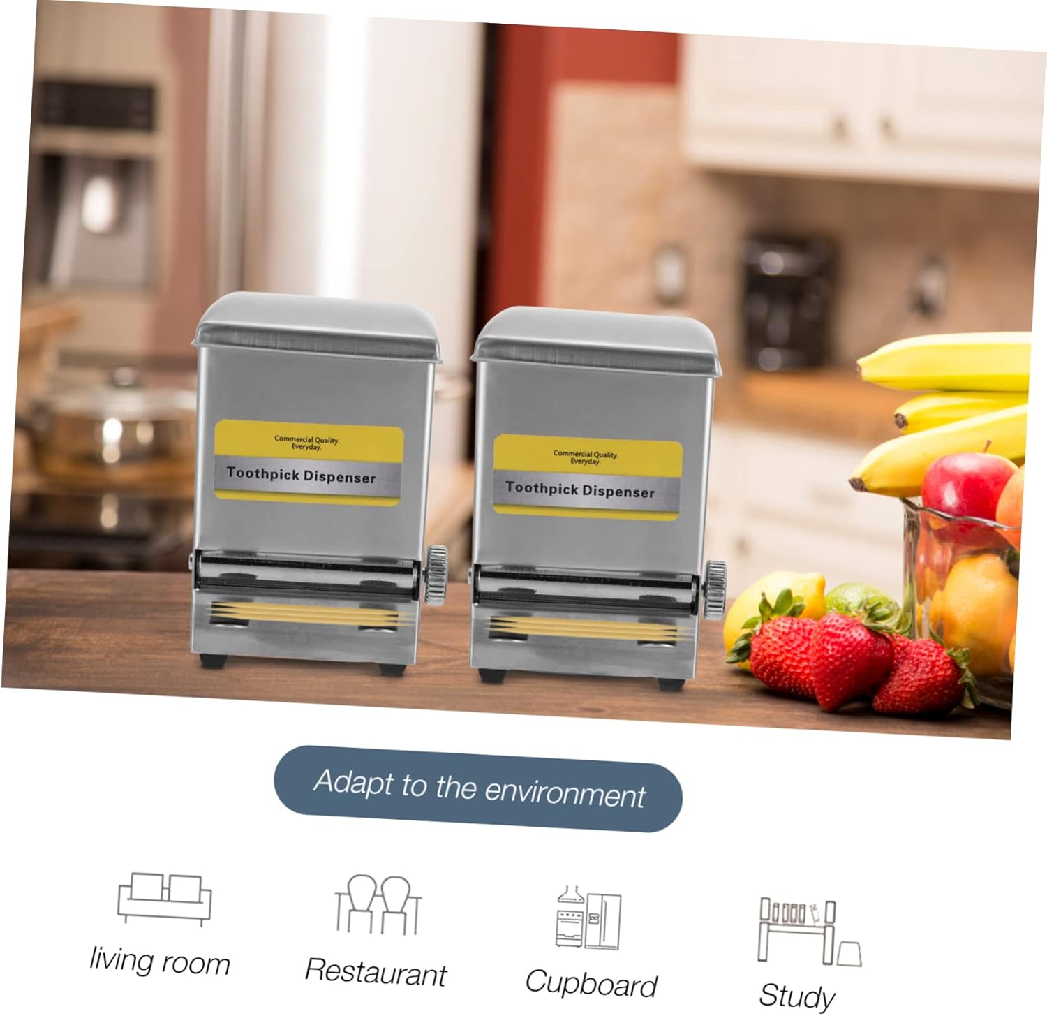 Retro Stainless Steel Toothpick Holder Creative Toothpick Storage Case for Home Office Restaurant and Compact Design for Easy Use and Storage