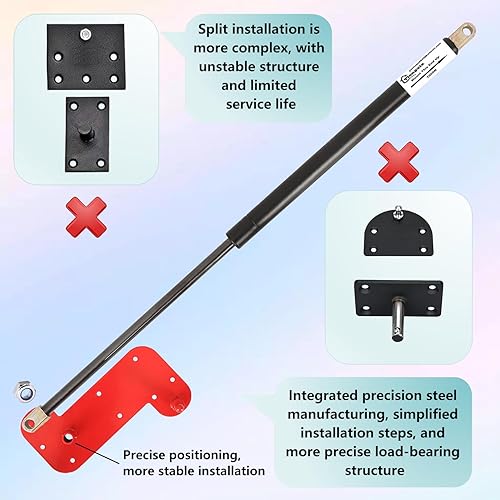 Miniatura 9 de TlongxiaVertical-Full Murphy Bed Hardware with Coarse Gas Bumper Spring Frame Concealed Murphy Bed Kit Mattress for Semi-Automatic Foldable Cabinet