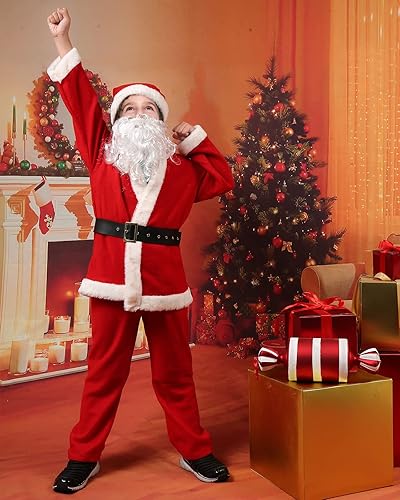 Miniatura 7 de Disfraz de Papá Noel para niños, disfraz de Papá Noel para niños