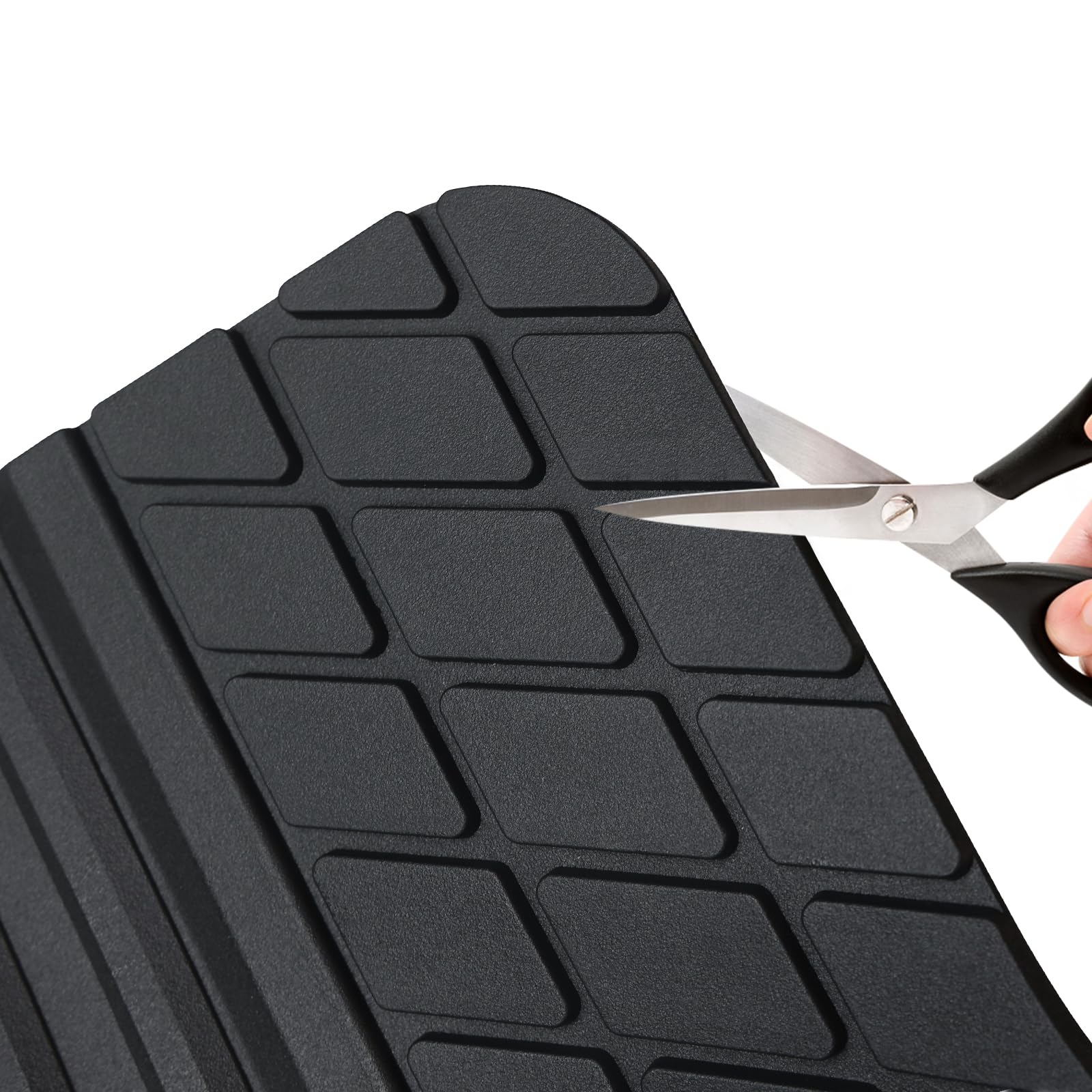 August Auto Heavy Duty Rubber Floor Mats Durable All Weather Black with Silver Aluminum Car Mats with Deep — view 8